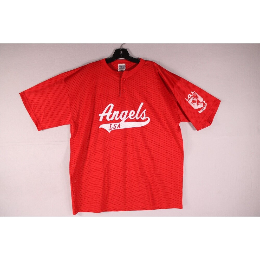 VKM Venus Angels LGA Baseball Jersey Red Mesh Adult XL GM Brokerage